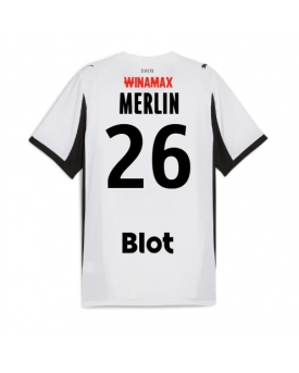 Stade Rennais Quentin Merlin #26 Maglia Gara Trasferta Repliche 2025-26 Maniche Corte